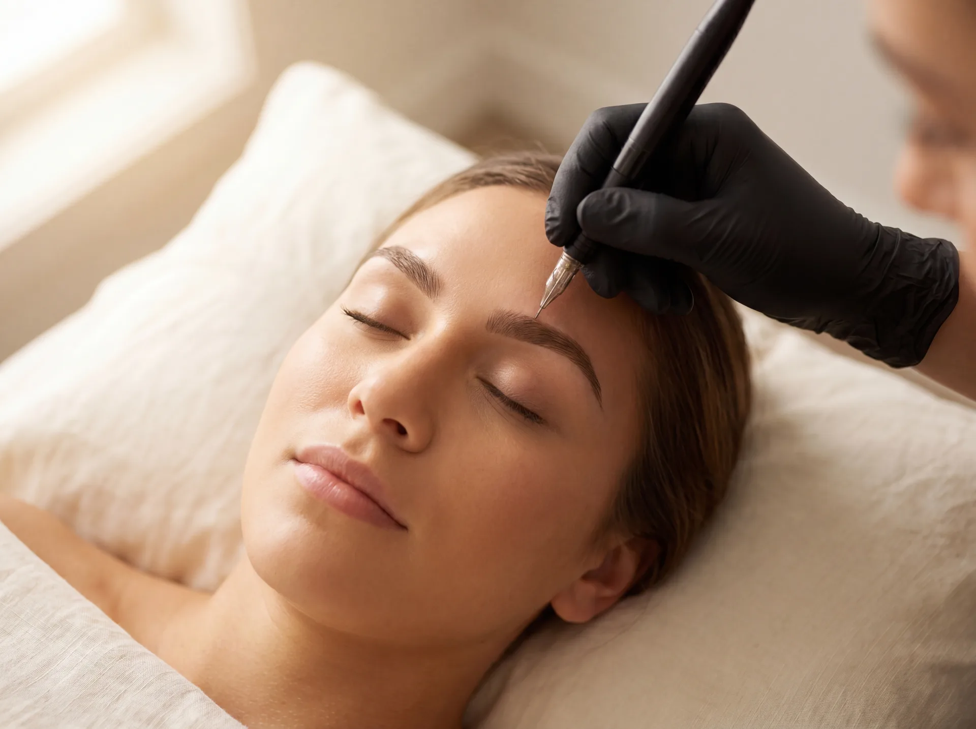 Powder Brows wenkbrauwen resultaat — Gwyneth PMU Zoetermeer